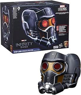 Marvel Legends Series Star-Lord Premium Electronic Roleplay Helmet with Light and Sound FX, Adult Roleplay Gear