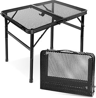 Camping BBQ Table Outdoor Folding Picnic Table 23.6”x 15.7”- Portable, Compact & Foldable for Easy Storage - Great for Picnic, Garden, Patio, Dining, Party, Market