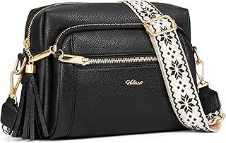 Women's Cross Body Bags, Crossbody Bags for Women with Anti-Theft Function 4 Zip Compartments Women Shoulder Handbags with Adjustable Wide Strap