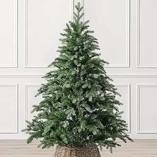 CHRISTOW Artificial Fraser Fir Christmas Tree 5ft, Luxury Indoor Xmas Decoration, Forked Bushy Branches, Natural Looking PVC & PE Needles, Easy Assembly with Stand, Tip Count 395 (skirt not included)