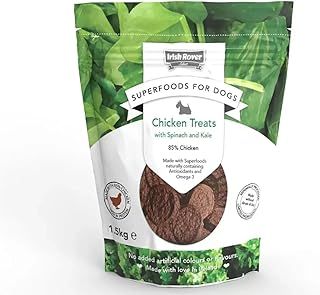 Irish Rover Superfoods for Dogs, Chicken treats with Spinach and Kale, 1.5 kg, brown