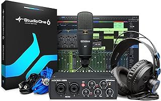PreSonus AudioBox 96 Studio - USB, Audio Interface, Bundle For Recording and Production, with Microphone, Headphones & Software, 25th Anniversary Edition