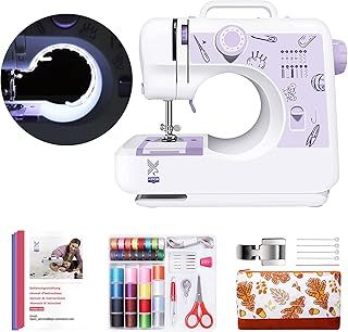 KPCB Tech 505 Sewing Machine with 12 Stitches Compact Size with Backstitch Buttonholing