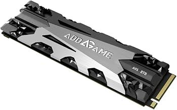addlink A95 8TB M.2 SSD Storage Expansion for Gaming PC with Heatsink, up to 7000 MB/s, Internal Solid Stated Drive -2280 PCIe NVMe Gen4X4 3D TLC with Dram NAND, Made in Taiwan