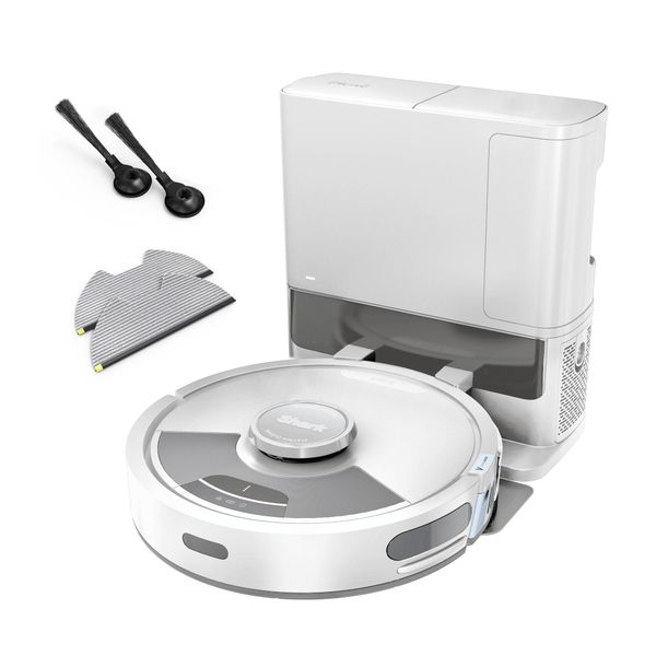 Shark Matrix Plus 2-in-1 Robot Vacuum and Mop with Selfcharging Base, White