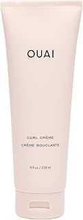 OUAI Curl Cream - Curl Defining Cream for Hydrated, Shiny Curls - Babassu and Coconut Oil, Linseed and Chia Seed Oil - Paraben, Phthalate, Sulfate and Silicone Free Curly Hair Products 236ml