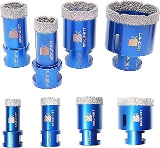 Diamond Core Drill Bit Set - 20 25 35 50mm Diamond Hole Saw,for Porcelain Tile Ceramic Marble Granite Drilling with M14 Thread