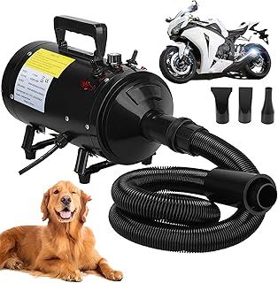 ZanGe Motorcycle Power Dryer, Portable Car Dryer,Bike Dryer Blower&Blaster,Vechicle Dryer and Duster for Detailing,Pet Dog Grooming Dryer- Dry and Dust Inaccessible Areas