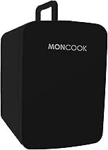 Mini Fridge For Bedrooms - Small, Portable & Quiet - Glass Door Mini Fridge For Skincare, Food & Drinks - Cooling & Warming Function - Perfect For Home, Office, Car Or Travel - 15L Black