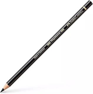 Faber-Castell Art & Graphic Polychromos Colour Pencil, (199), Black, For Art, Craft, Drawing, Sketching, Home, School, University, Colouring