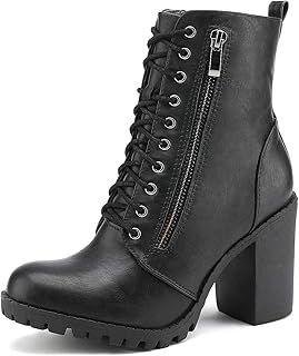 DREAM PAIRS Women's Silverado Mid-Rise Boot