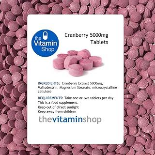Cranberry 5000mg High Strength Tablets | 365 Tablets One Year Supply | for Bladder Control | Grip Sealed Pouch | Same Day Fast Secure Dispatch
