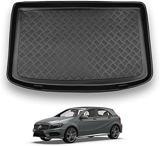 Nomad Boot Liner Compatible with Mercedes A-Class 2013-2018 [W176] Recyclable Plastic (PE) Tailored Fit Car Floor Guard Tray Black Custom Fitted Accessory Dog Friendly Waterproof with Raised Edges