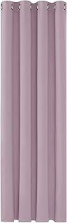 Deconovo Curtain for Girls Bedroom Thermal Insulated Blackout Curtain for Kids Bedroom 52"x 63" Baby Pink 1 Panel