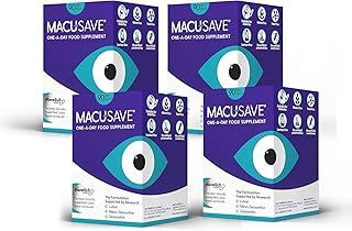 4 X 90 Pack - Macu-SAVE Food Supplement with Meso-Zeaxanthin/Lutein and Zeaxanthin - 90 Capsules
