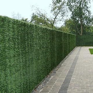 Artificial Conifer Hedge Plastic Privacy Screening Garden Fence 1.8m High x 3m Long (5ft 10" x 9ft 10")