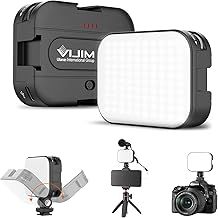 ULANZI VL100C Portable LED Video Light, 2500K-6500K Dimmable Camera Light with Cold Shoe Mount & 2000mAh Battery for Canon/Sony DSLR Cameras, YouTube/TikTok Live Streaming, Vlogging