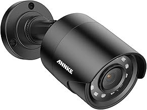ANNKE 1080p HD-TVI Security Surveillance Camera for Home CCTV System, 2MP Bullet BNC Cams with Color Night Vision, IP67 Surveillance Weatherproof Add–on Wired Camera - E200