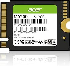 acer MA200 M.2 2230 NVMe SSD 512GB, Read Speed up to 5000 MB/s, PCIe Gen4 Internal Solid State for Steam Deck Handheld Gaming Device Storage Expansion