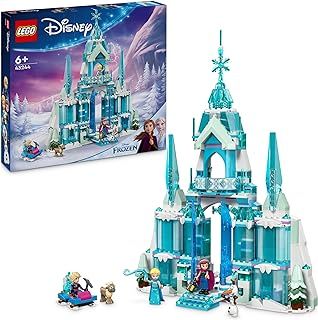 LEGO ǀ Disney Frozen Elsa’s Ice Palace Building Toy Set for Kids with a Castle and Elsa & Anna Minidoll Figures, Fun Gift Idea for Girls, Boys and Film Fans Aged 6 Plus 43244