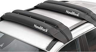 HRACK HandiRack Universal Car Roof Rack; Quick Fit Heavy-duty Roof Bars; Black, H10, W33, D146cm