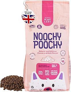 Delicious & Nutritionally Complete Plant Powered Recipe for Adult Dogs.100% Vegan, Cheese and Herb Flavour from Nutritional Yeast & Mixed Herbs with Vitamins, Minerals, & Amino Acids by Noochy Poochy
