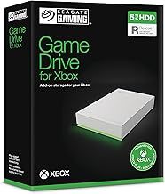 Seagate Game Drive for Xbox 5TB, External Hard Drive Portable, USB 3.2 Gen 1, White with built-in green LED bar, Xbox Certified, Data Rescue Services (STKX5000100)