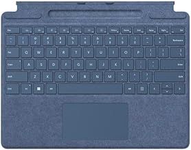 Microsoft Surface Pro Signature Keyboard With Pen Slot, Sapphire UK layout compatible with surface Pro X, 8, 9 and 11