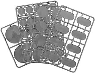 Warlord Games Bag of Round Bases, mixed pack of plastic model bases for tabletop miniatures. (25mm, 40mm & 60mm Round Bases)