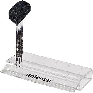 Unicorn Darts Stand | Clear Acrylic Dart Station | Holds & Displays 6 Sets of Darts, Transparent