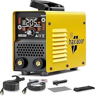 205A Stick Welder 240V UK Plug - 2 in 1 MMA Lift TIG ARC Welder Machine Full Kit with Digital Smart LCD Display Inverter Arc Welding Machine, IGBT, 10 Welding Rods
