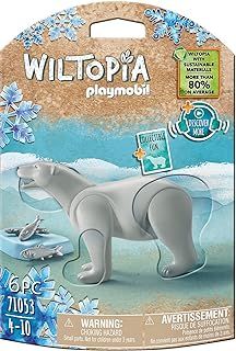 Playmobil 71053 Wiltopia Polar Bear, Animal Toy, Sustainable Toys, Fun Imaginative Role-Play, PlaySets Suitable for Children Ages 4+