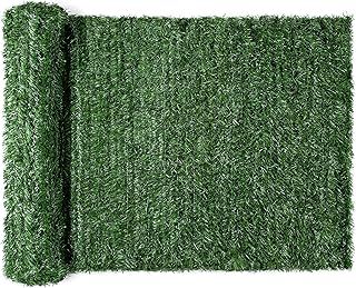 CHRISTOW Artificial Conifer Leaf Hedge Screening, Outdoor Garden Privacy Screen With Leaves, Wall Fence Panel, UV Resistant, H1m x W3m (3ft 3" x 9ft 10")