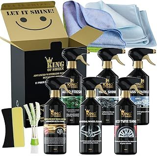 Waterless 11 Piece Car Cleaning Kit, to Clean Your Entire Vehicle to a showroom Standard. Ideal Car Gift Set for the Car Enthusiast.