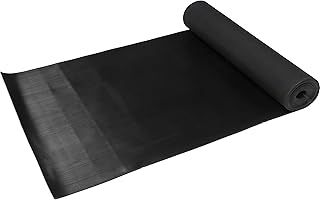 Rubber Matting Roll, 3mm Thin Non Slip Anti Fatigue Black Floor Mat (10m Roll)