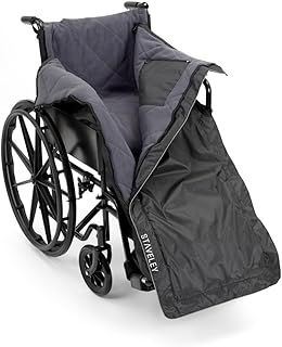 Staveley Wheelchair Leg Cover | Premium Fleece Lined Wheelchair Leg Cosy Waterproof Windproof | Universal Fit Zipped Removable Panel Opening Warm Dry