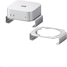 Hagibis Mac Mini M4 Stand Aluminum Alloy Mount for Mac Mini M4/M4 Pro 2024 Ventilation Heat Dissipation Cooling Desktop Holder Accessories (MMS03)