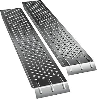 MONZANA® Heavy Duty Galvanised Steel Loading Ramps, Lightweight and Portable, 400kg Capacity, Non-Slip for Motorbike, Mobility Scooters, Wheelchair Ramp, Vehicle Ramps, ATV Motorcycle Ramp