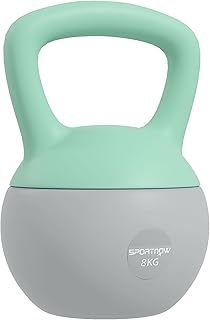 Soft Kettlebell, 4kg/6kg/8kg/10kg Kettle Bell with Non-Slip Handle for Home Gym Weight Lifting and Strength Training