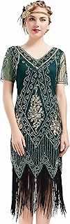 BABEYOND 1920s Women's Flapper Dress with Short Sleeves Gatsby Theme Party Women's Costume Dress