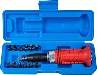 Blue Spot Tools 12064 Impact Driver in Case, Red, Set of 13 Piece