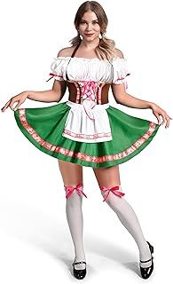 Spooktacular Creations Women Traditional Oktoberfest Costume for Adult Halloween Dress Up Party Cosplay-L