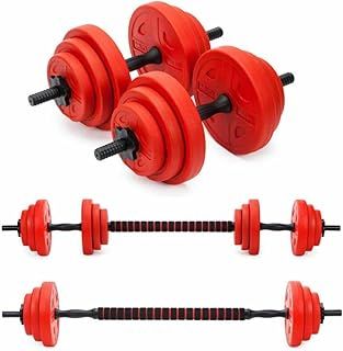 Gallant 20kg Weights Dumbbells Set, 2 in 1 Adjustable Dumbbells Pair Barbell Weights Set for Men Strength Training, Weight Lifting, Bodybuilding Dumbells Free Weight Set Men and Women