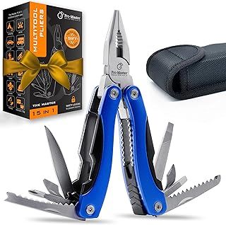 Multi Tool Pocket Tool Set 15 in 1 - The Ultimate Gift for Men. Practical & Versatile Multi-Tool Perfect Stocking Stuffer