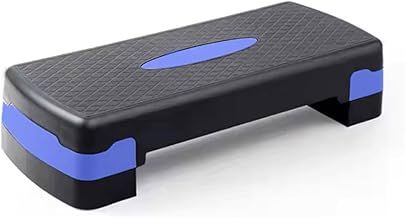 KARAN KING Fitness Stepper for Home & Gym, Cardio, Weights, Yoga, Workout – Adjustable 2 Step Level Heights (10,15 cm) – Perfect Equipment Accessory Set for Fitness Routines