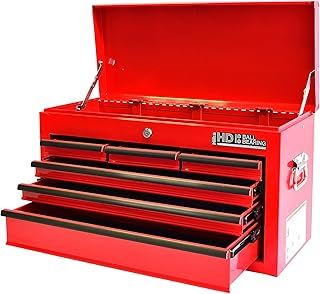 Hilka G208C6BBS BBS Heavy Duty 6 Drawer Tool Chest, Red, Medium
