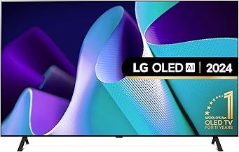 LG OLED77B42LA 77-Inch 4K UHD Smart TV, (α8 AI Processor, Dolby Atmos, Freeview Play and Amazon Alexa, 120Hz), Black [Model 2024]
