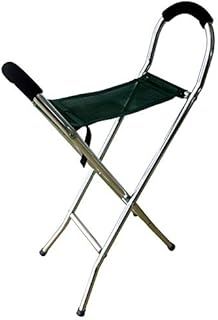 Netagon Lightweight Folding Portable Walking Stick Chair Seat Stool Ideal for Hiking Camping Fishing