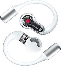 Nothing Ear (open) wireless open headphones with Dual mics and AI Clear Voice, Open Sound Technology, IP54 water resistant, 30 hours of playback and Advanced EQ - White