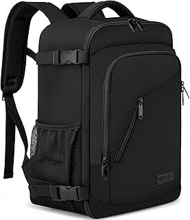 Cabin Bags 40x20x25 for Ryanair Underseat 20L Small Travel Hand Luggage Backpack Carry-ons Bag Cabin Size for Airplanes Flight Bag Travel Rucksack Fit 14 Inch Laptop with USB Charging Port-Black